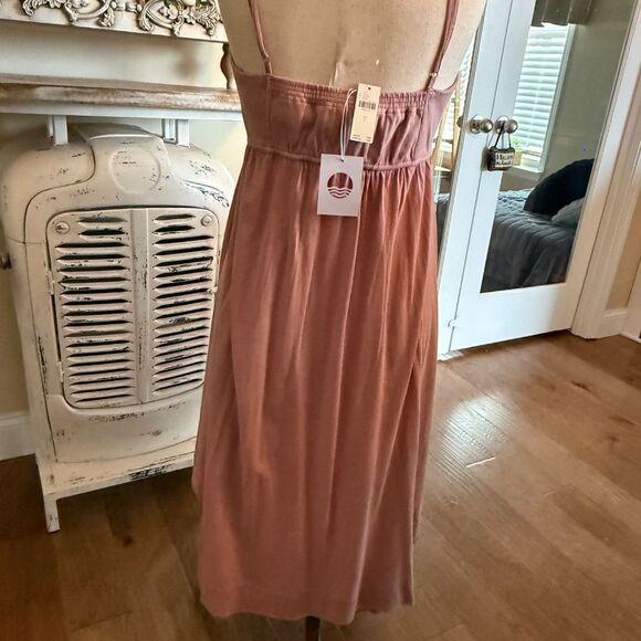 ANTHROPOLOGIE NWT MAUVE DRESS SIZE LARGE - Picture 2 of 6